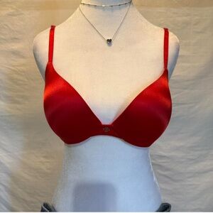 Victoria Secret 32C Elegant Red Women's push up padded Bra